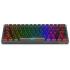 Redragon K617CTB-RGB 60% Wired RGB Gaming Keyboard, 61 Keys Compact Full-Transparent Mechanical Keyboard - Black